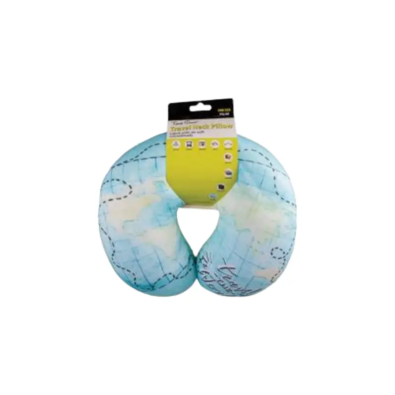 Ergonomic Travel Neck Pillow – 30X28Cm Soft Memory Foam With Assorted Patterns 1