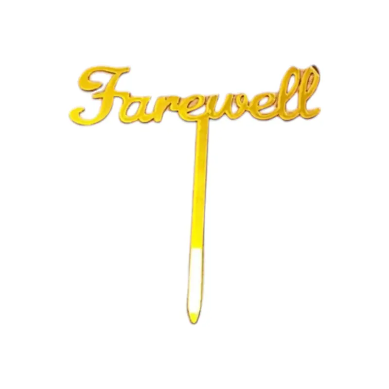 'Farewell' Acrylic Cake Topper – 15×15Cm 1