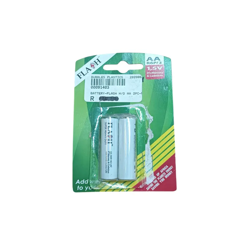 Flash Heavy-Duty Aa Batteries – 2-Pack, High-Performance Alkaline 1