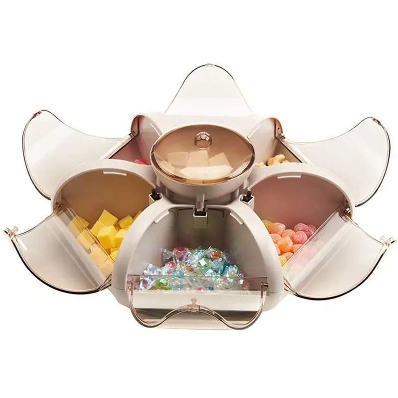 Floral-Style Snack Organizer – Dried Fruit, Nut & Candy Storage Box 1