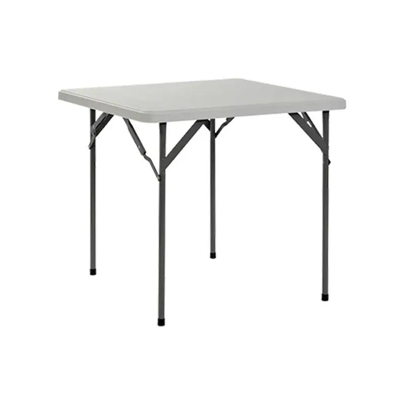 Foldable White Plastic Square Picnic Table – 86Cm 1