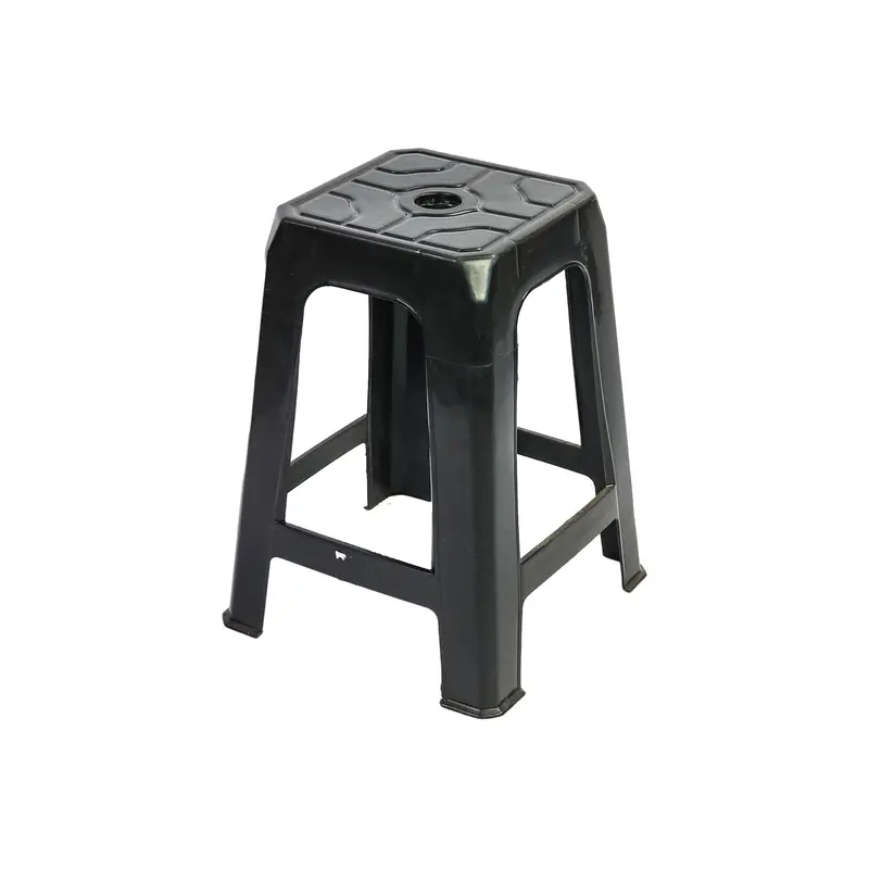 Formosa Adjustable Height Plastic Stool – Sleek Black Finish (Model 8060B) 1