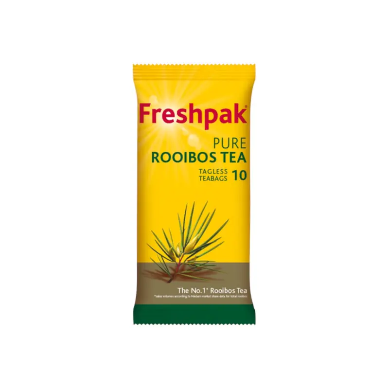 Freshpak Rooibos Tea – Caffeine-Free Herbal Blend – 10 Sachets 1