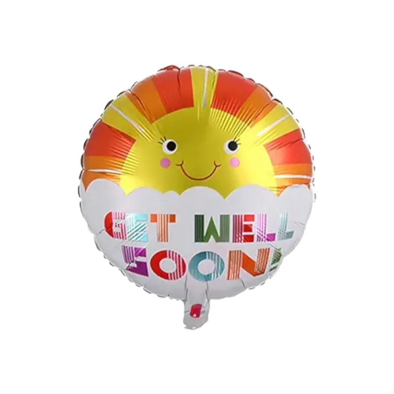 ‘Get Well Soon’ Foil Balloon – 18-Inch Metallic Wellness Celebration Balloon 1