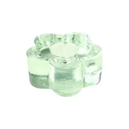 Glass Daisy-Shaped Candle Holder – 5.5 Cm Height × 3 Cm Base 1