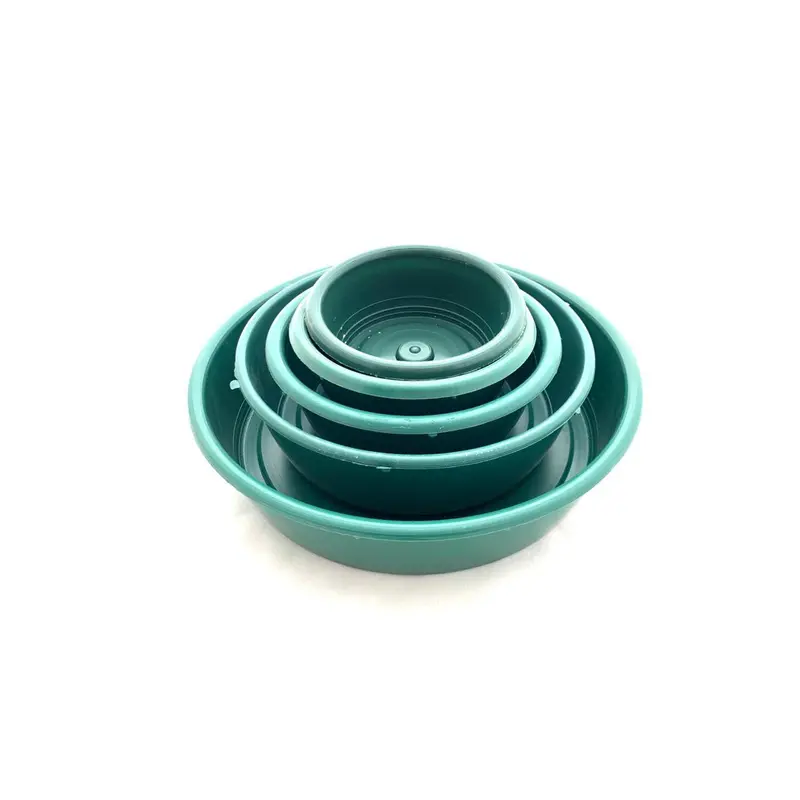 Green Plastic Garden Bowl – 11 Cm Diameter, Single Piece 1