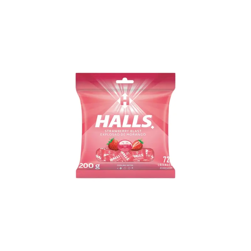 Halls Menthol Berry & Cherry Hard Candies – 72-Piece Pack 1