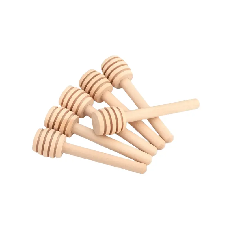 Handcrafted Wooden Honey Dippers – 8 Cm Mini Sticks, 10-Pack 1