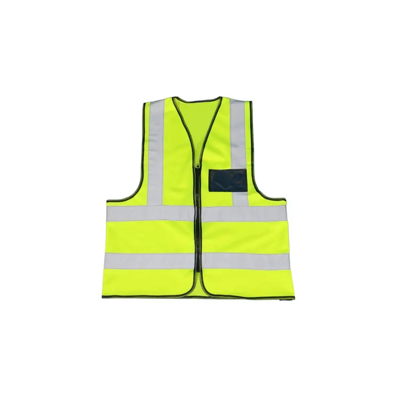 High-Visibility Safety Waistcoat – Heavy-Duty Green Danger Vest With Reflective Strips 1
