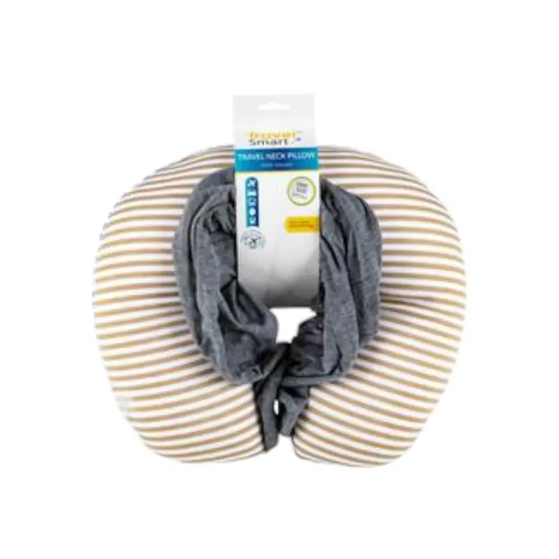 Hooded Travel Neck Pillow – Integrated Hood + Foam Core For Maximum Comfort 1