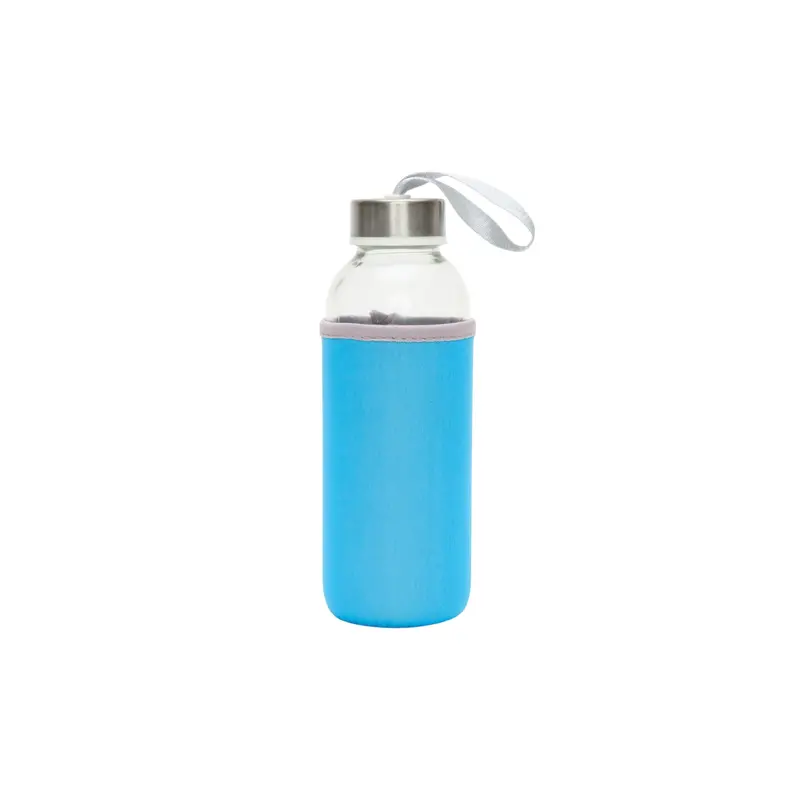Insulated Glass Water Bottle – 300Ml With Neoprene Sleeve 1