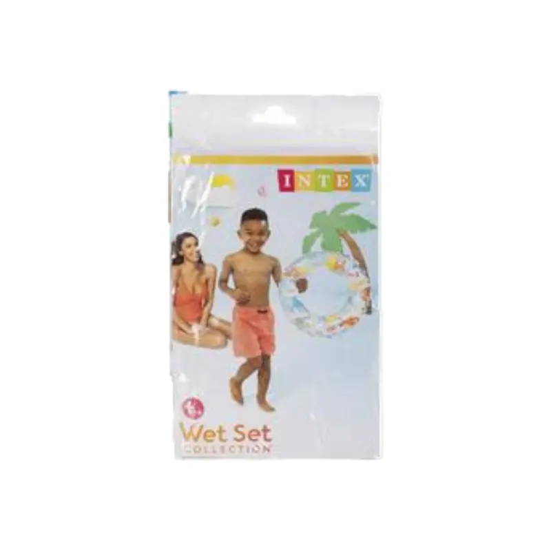 Intex 51Cm Inflatable Round Swim Ring With Vibrant Print Design 1