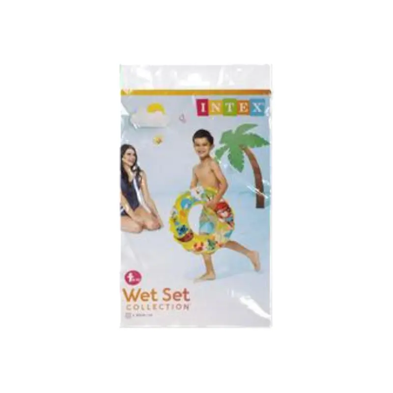 Intex 61Cm Transparent Inflatable Swim Ring – Lightweight Clear Pool Float 1