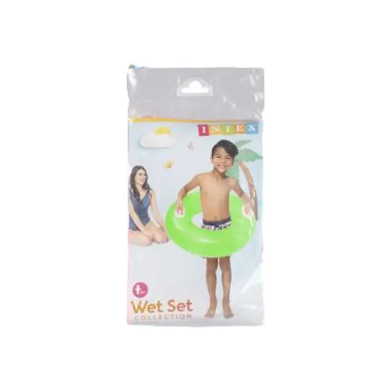 Intex 76Cm Hi-Gloss Inflatable Swim Ring – Shiny Finish Round Floating Tube 1