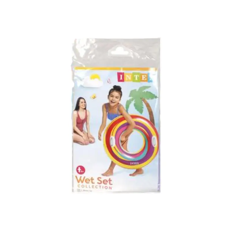 Intex 91Cm Star Swirls Inflatable Swim Ring – Vibrant Patterned Pool Float 1