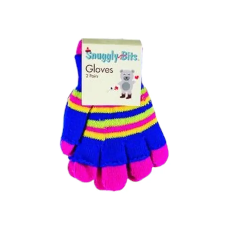 Kids' Winter Gloves – 2-Pack With Full-Finger And Open-Fingertip Options 1