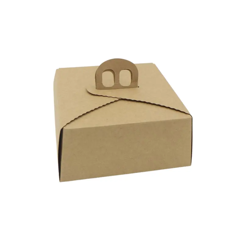 Kraft Pattiserie Takeaway Box – 54 × 54Cm Square Food Or Gift Packaging 1