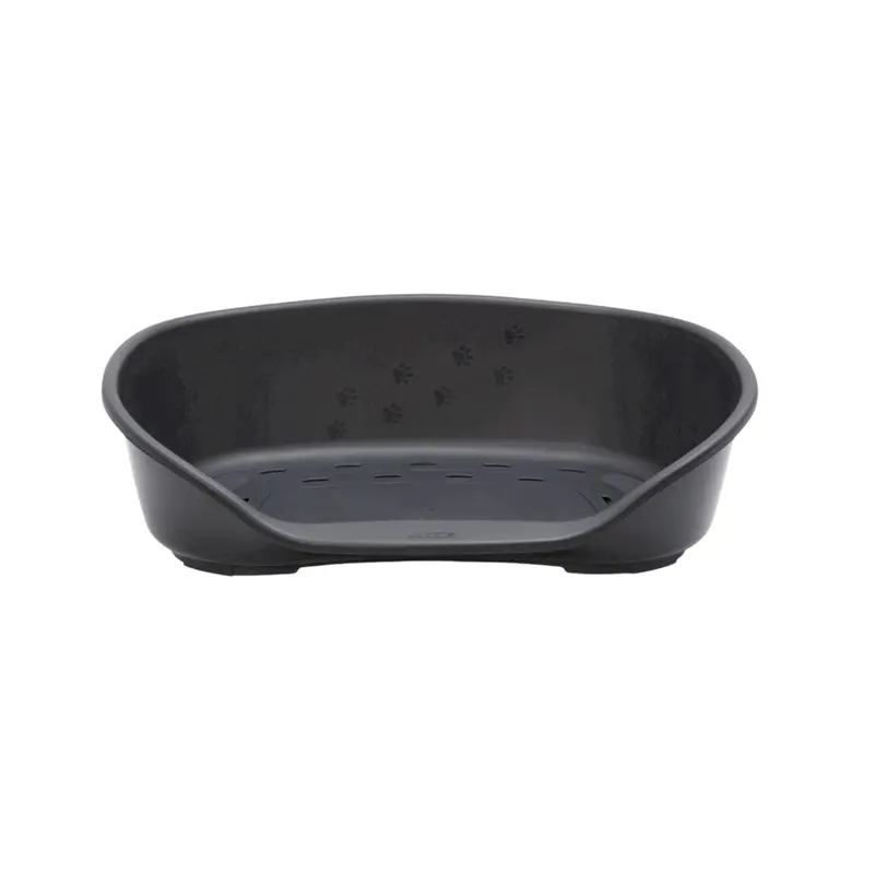 Medium-Sized Black & Grey Pet Basket With Woven Texture – Model 8974 1