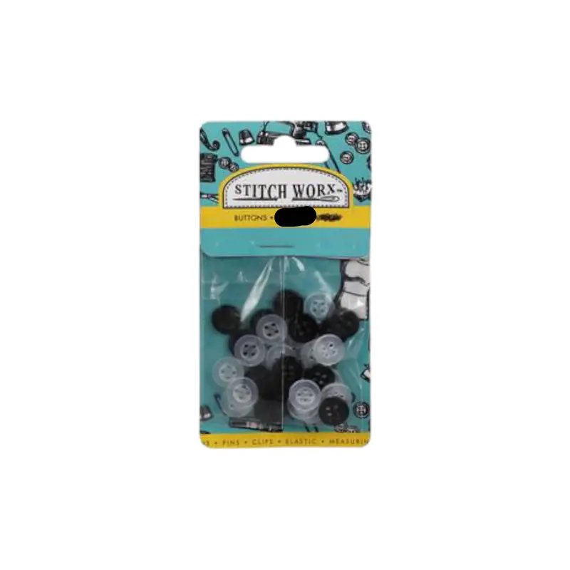 Mini Craft Buttons – 18-Piece Small-Sized Assortment 1