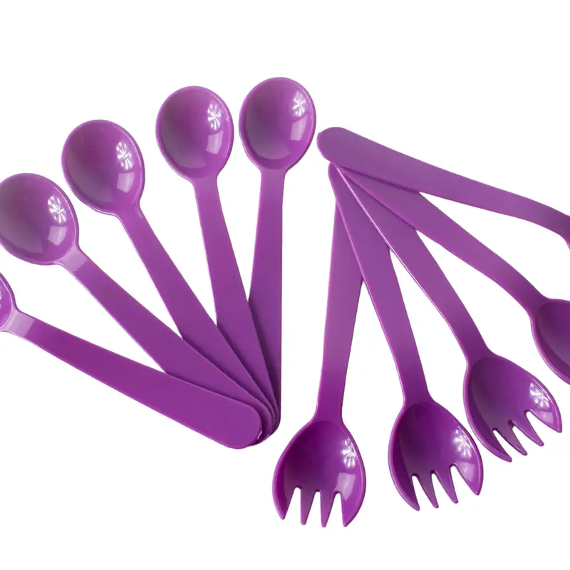 Otima Mini Disposable Plastic Cutlery Set – 10-Piece Assortment (Fork, Spoon, Knife) 1