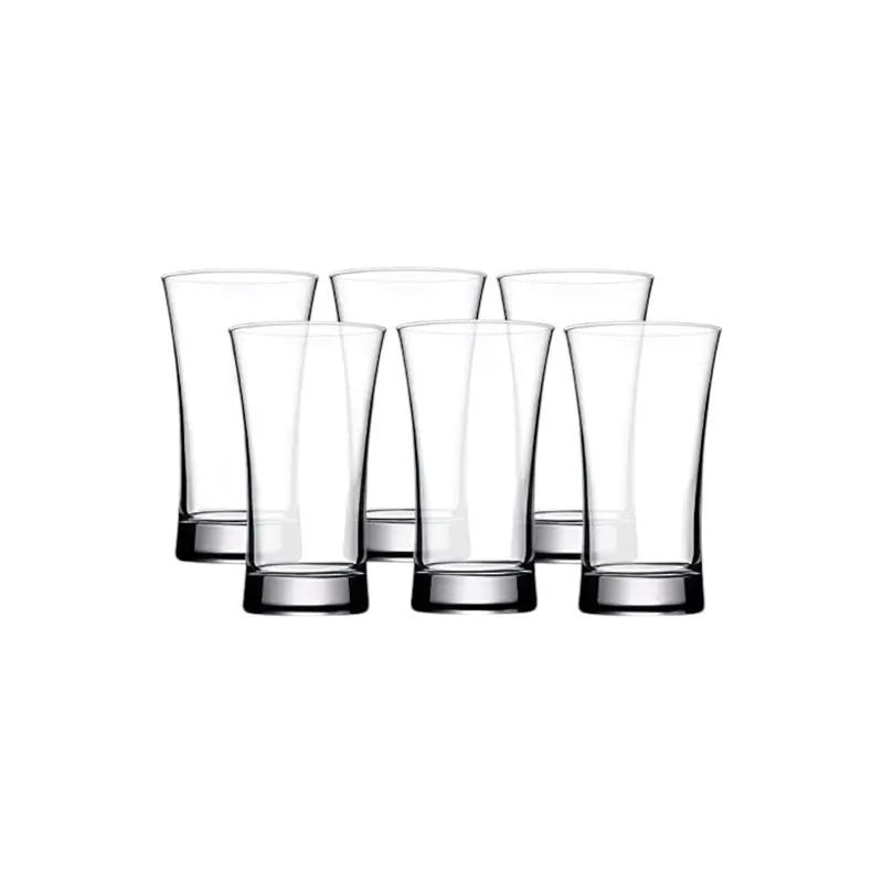 Pasabahce Azur Tumblers – 300 Ml Clear Glass Drinkware, Pack Of 6 1