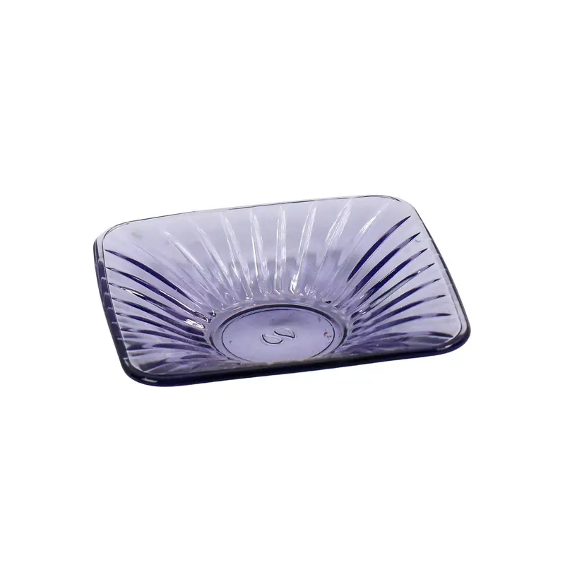 Pasabahce Purple Turkish Tea Glass Set With Square Saucers – 10.2 Cm, 6-Piece 1