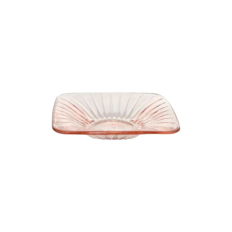 Pasabahce Turkish Tea Saucer – Pink Square 10X10Cm – Model 40529 1