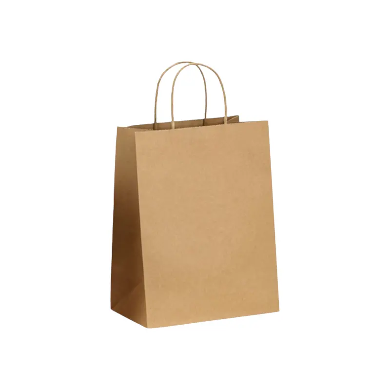 Portrait Kraft Paper Gift Bag With Twisted Paper Handles – 130Gsm Sustainable Design 1