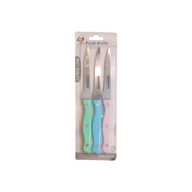 Premium 3-Piece Stainless Steel Knife Set – Ergonomic Handles 1