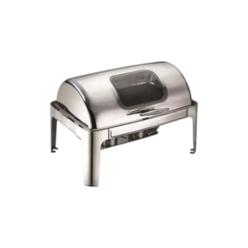 Rectangular Chafing Dish With Viewing Window – Fancy Baine Marie 1