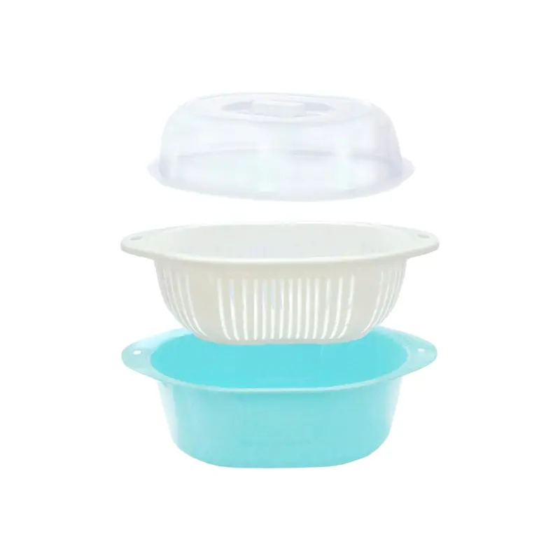 Rectangular Plastic Drainage Basket For Kitchen Or Sink Use 1
