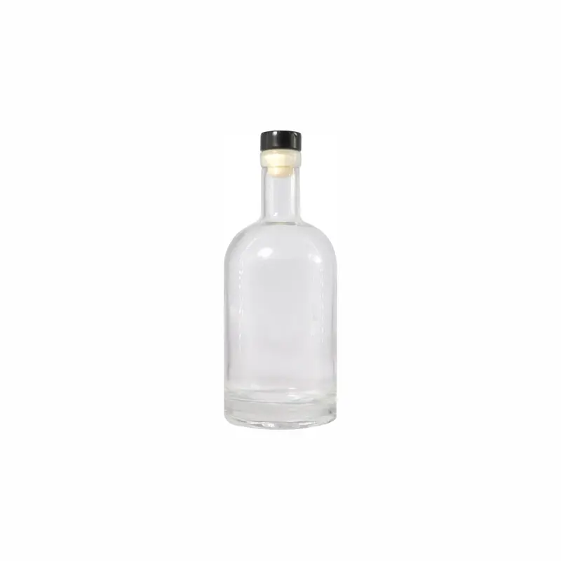 Regent 500Ml Glass Gin Bottle – Elegant Black Stopper, Premium Spirits Packaging (26136) 1