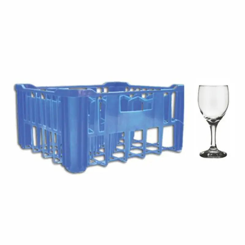 Regent Blue Glass Wine Crate – Includes 30 × 250Ml Stemware 1