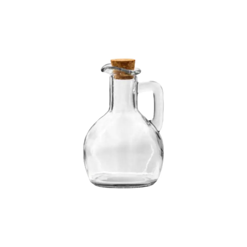 Regent Glass Oil & Vinegar Bottle – 170 Ml, Cork Stopper With Handle 1