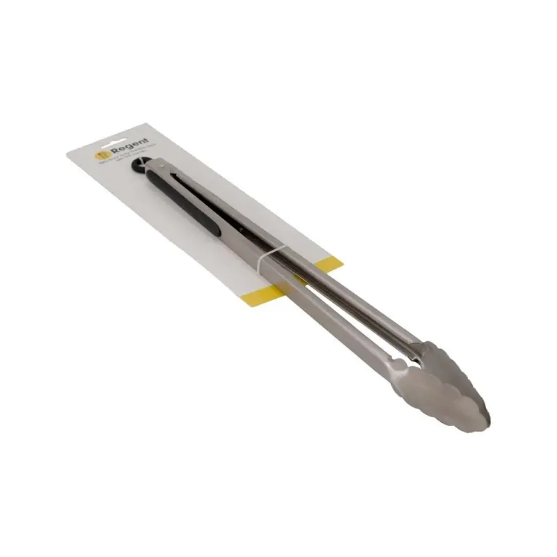 Regent Stainless Steel Braai Tongs With Ergonomic Black Tpr Handle (Model 71121) 1