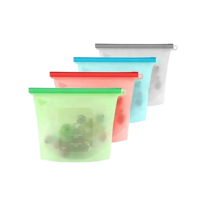 Reusable Food-Grade Silicone Freezer Bags – 500Ml Capacity Each 1