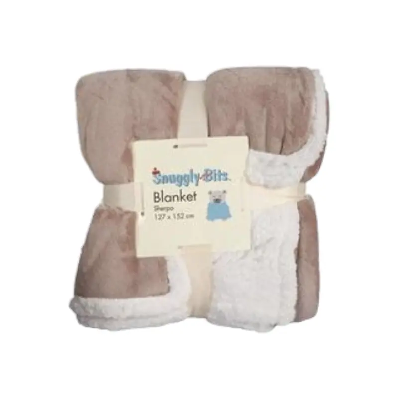 Reversible Sherpa-Blend Blanket – 127 X 152 Cm Ultra-Plush Throw 1