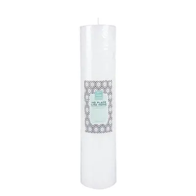 Round White Scented Pillar Candle – 30 Cm Height × 7 Cm Width 1
