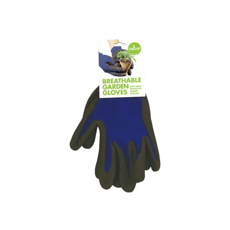 Sebor Blue Garden Gloves – Medium Fit, Dicontine Brand Protective Work Gloves 1