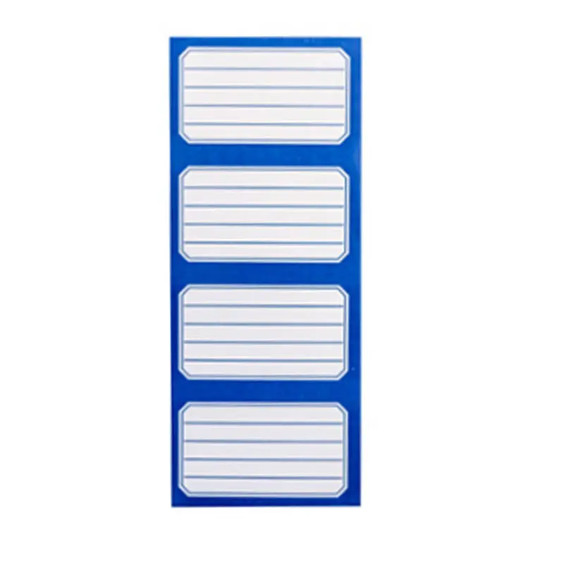 Self-Adhesive Blue-Border Name Stickers For Kids’ Books – Pack Of 24 1