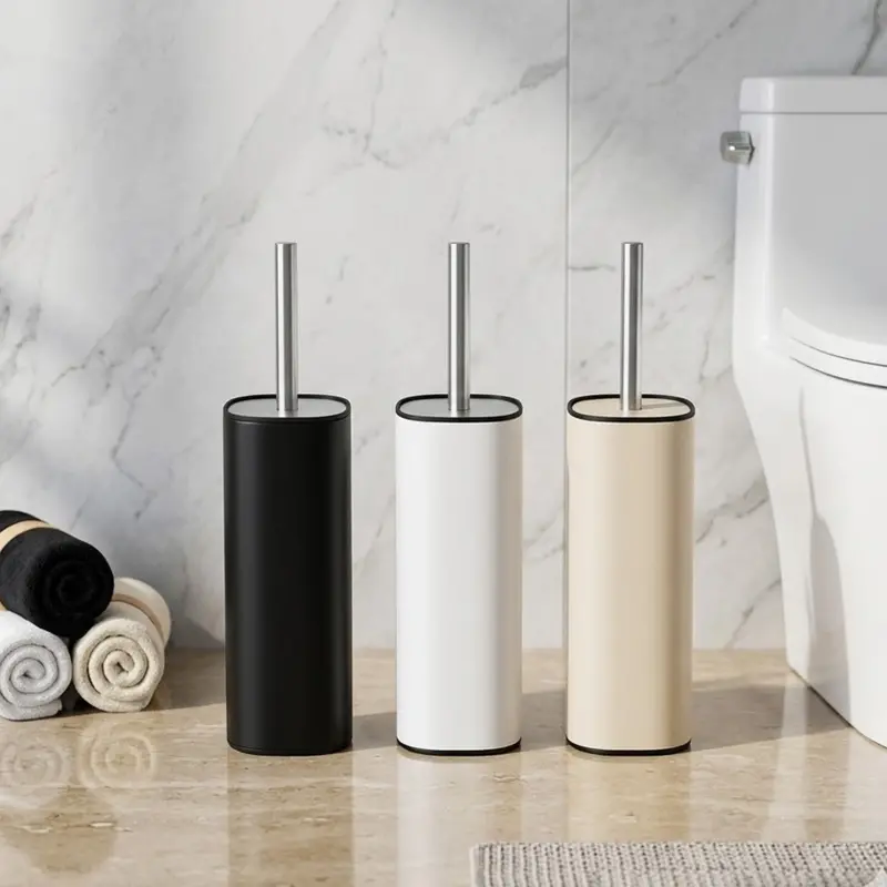 Siliflex Silicone Toilet Brush Set With Stainless Steel Holder – Hygienic Bathroom Tool 1
