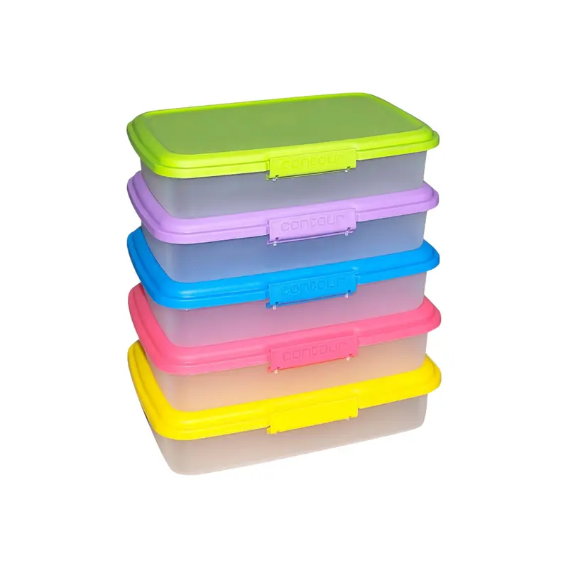 Single 1-Litre Leak-Proof Plastic Lunch Box 1
