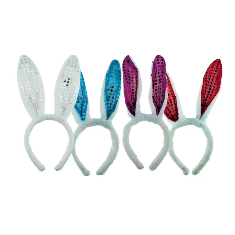 Soft Velvet Elastic Bunny Ear Hair Hoops – Comfort-Fit Design 1