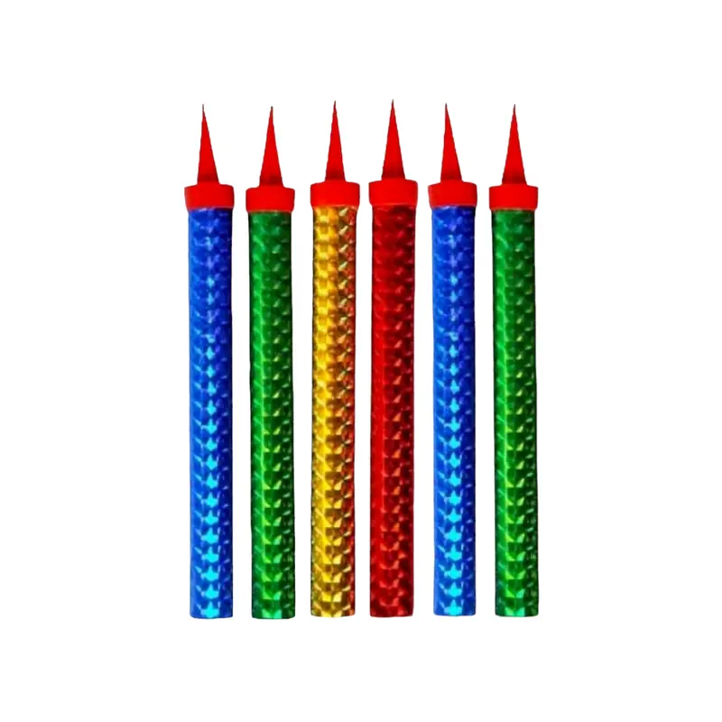 Sparkling Assorted Color Sparkler Candles – 12Cm, 6-Pack Set 1