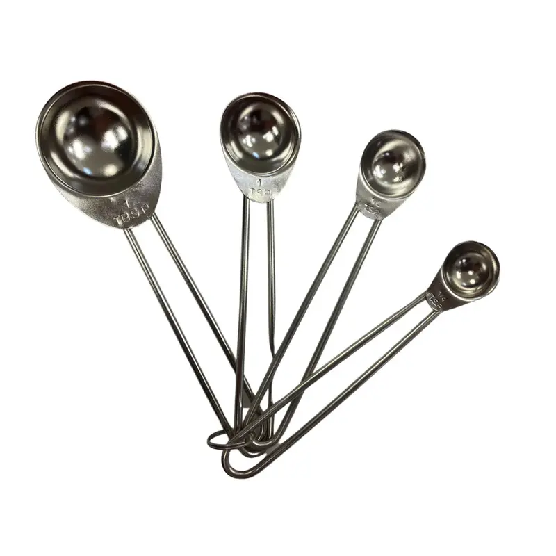 Stainless Steel Measuring Spoon Kit – 4-Unit Set With Ergonomic Grip (Sgn2144) 1