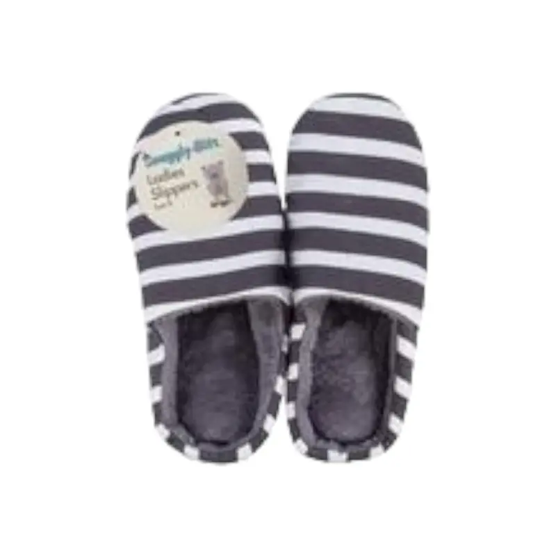 Striped Slip-On Slippers – Size 8 (Uk) For Men & Women 1