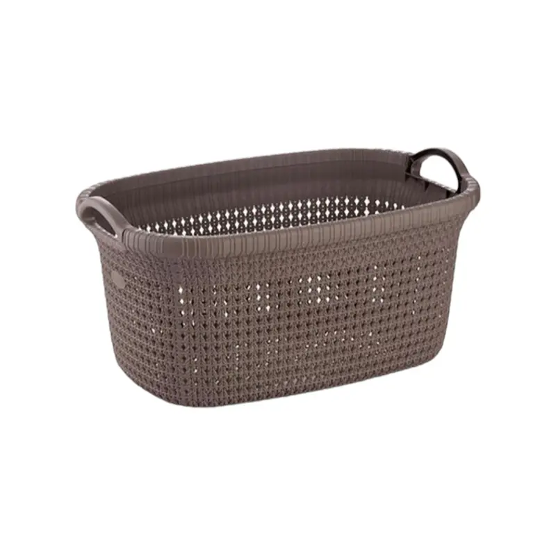 Titiz Eco-Friendly Knit Laundry Basket – 30L Compact Foldable Design 1