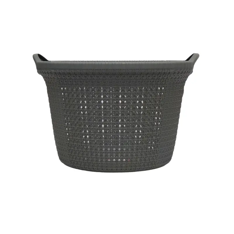 Titiz Tm-8034 Knit-Style Round Laundry Basket – 35L Capacity 1