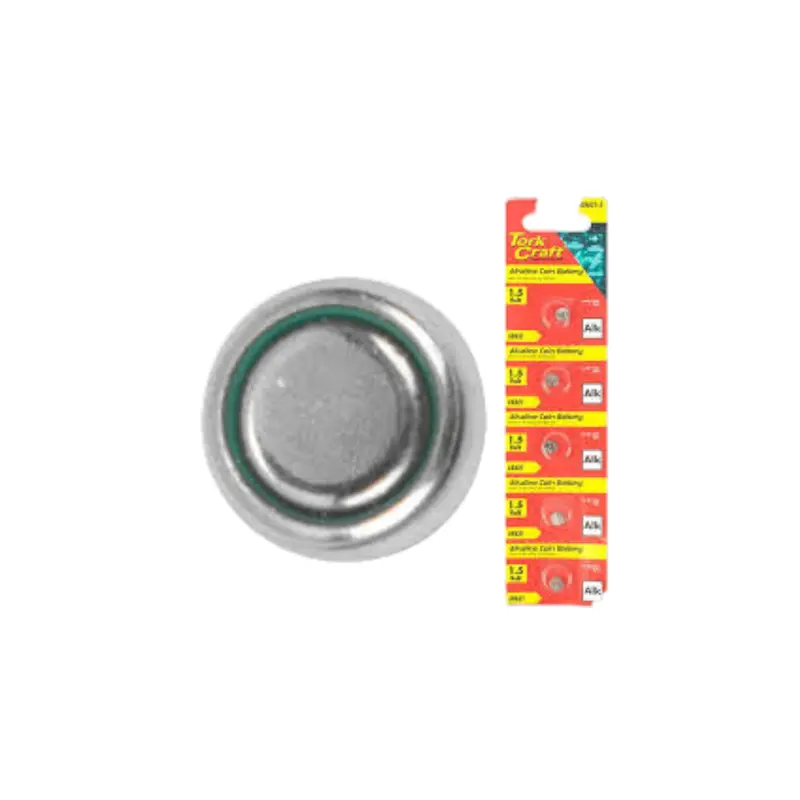 Tork Craft Lr621 Button Cell Batteries – 1.5V Alkaline Coin Cells (5-Pack) 1