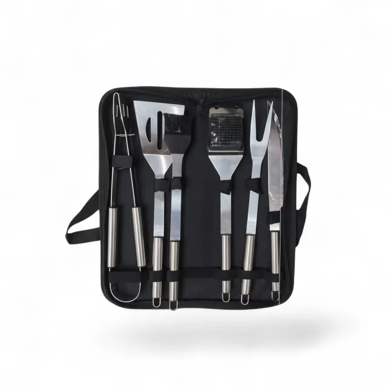 Totai 6-Piece Bbq Tool Kit With Carry Bag – 33–35 Cm Grill Utensils Set 1